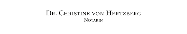 Logo Notariat Dr. Christine von Hertzberg